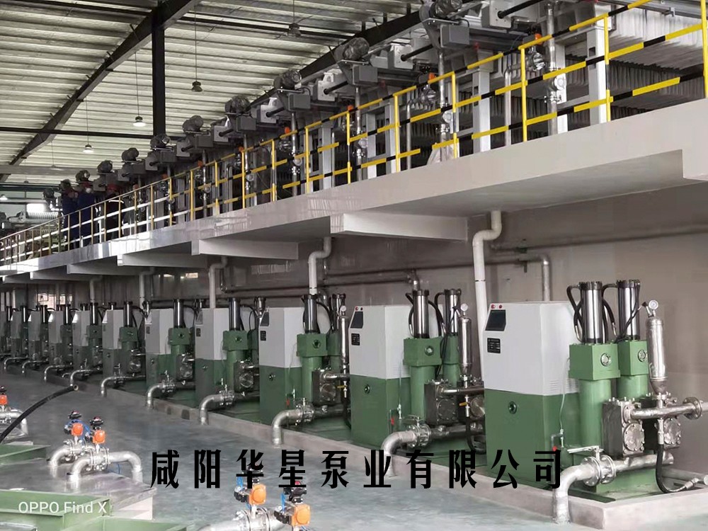 電瓷行業咸陽柱塞泵使用現場5